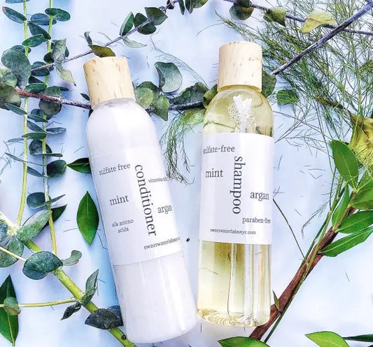 100% NATURAL MINT SHAMPOO & CONDITIONER Set.  Promotes hair growth. Vitamin packed! Sweetwater Labs