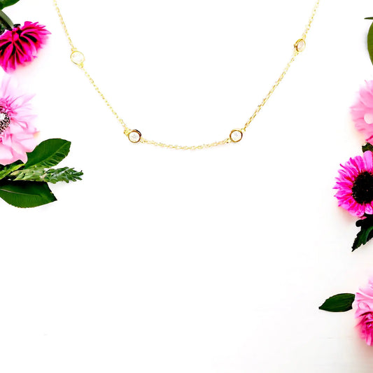 Crystal Choker Necklace (sterling silver or 16K gold) Sweetwater Labs