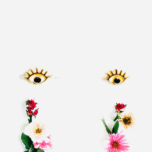 Evil Eye Stud Earrings Sweetwater Labs