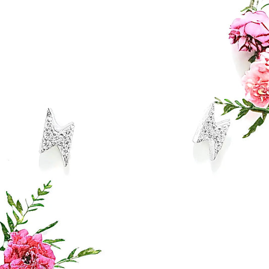 Lightening Bolt Stud Earrings (gold or silver) Sweetwater Labs