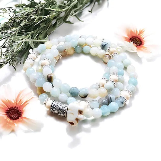 Energy Stone Wrap Bracelet/ Necklace (Amazonite) Sweetwater Labs