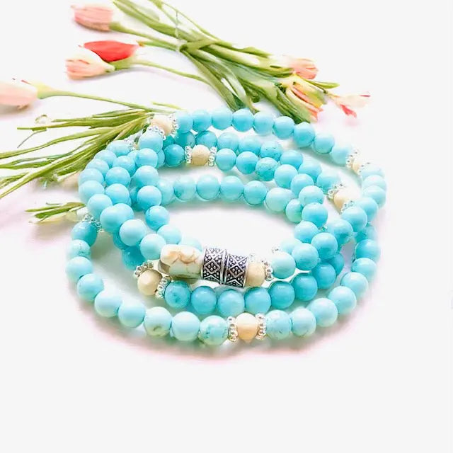 Energy Stone Wrap Bracelet/ Necklace (Turquoise) Sweetwater Labs