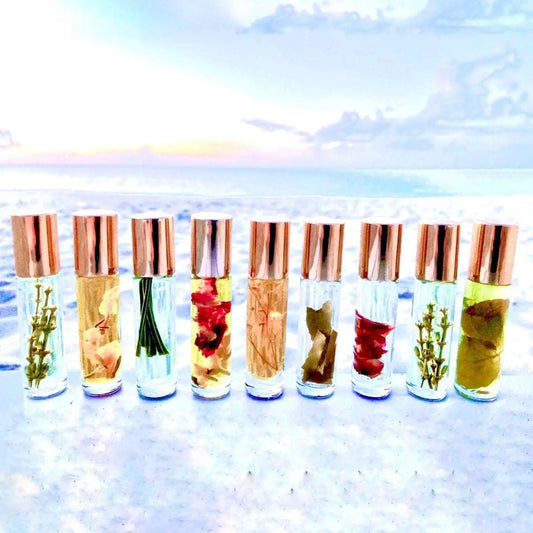 9-PACK PERFUME COLLECTION. Full size 100% natural flower infused Sweetwater Labs