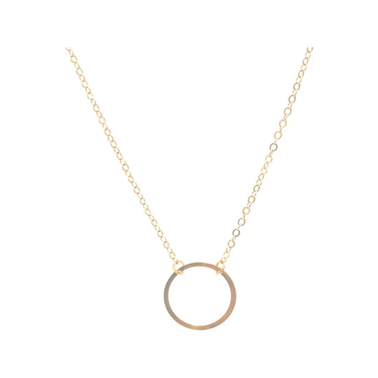 Bright Circle Necklace (in gold or silver) Sweetwater Labs