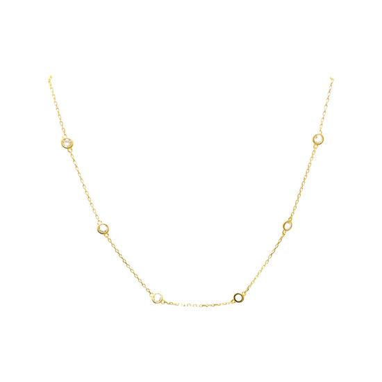 Crystal Choker Necklace (sterling silver or 16K gold) Sweetwater Labs