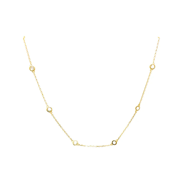 Crystal Choker Necklace (sterling silver or 16K gold) Sweetwater Labs