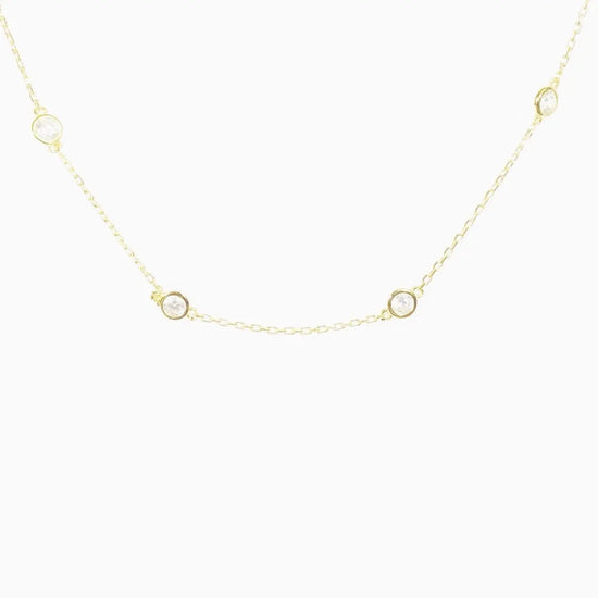 Crystal Choker Necklace (sterling silver or 16K gold) Sweetwater Labs