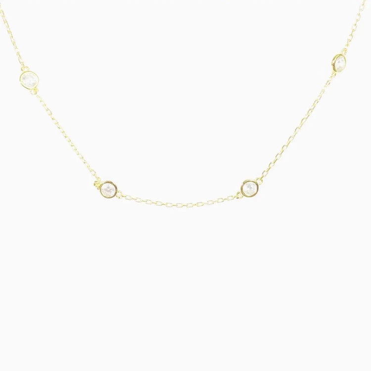 Crystal Choker Necklace (sterling silver or 16K gold) Sweetwater Labs