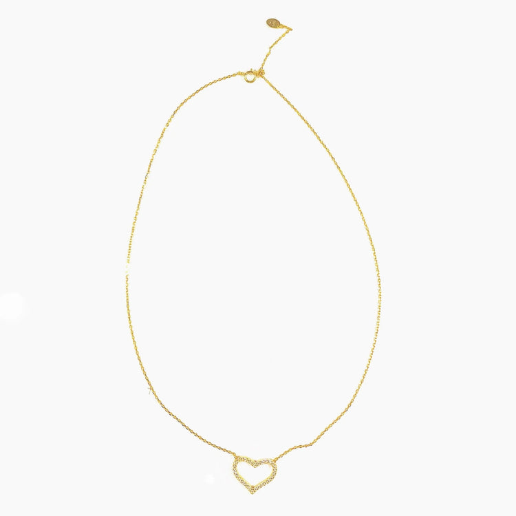 Diamond Heart Necklace (sterling silver or 16K gold) Sweetwater Labs
