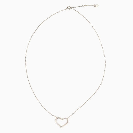 Diamond Heart Necklace (sterling silver or 16K gold) Sweetwater Labs