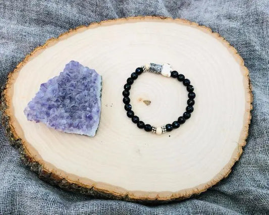 Energy Stone Bracelet (Black Onyx) Sweetwater Labs