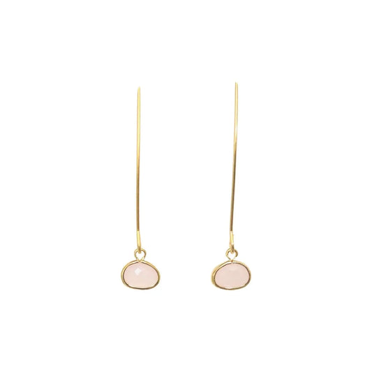 Energy Stone Long Drop Earrings (various stone options) Sweetwater Labs