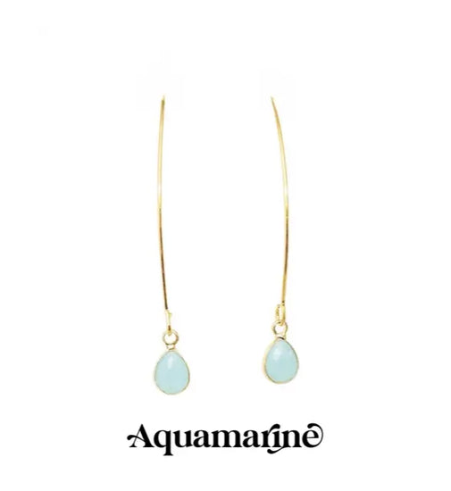 Energy Stone Long Drop Earrings (various stone options) Sweetwater Labs