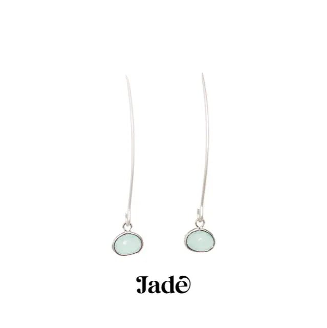Energy Stone Long Drop Earrings (various stone options) Sweetwater Labs