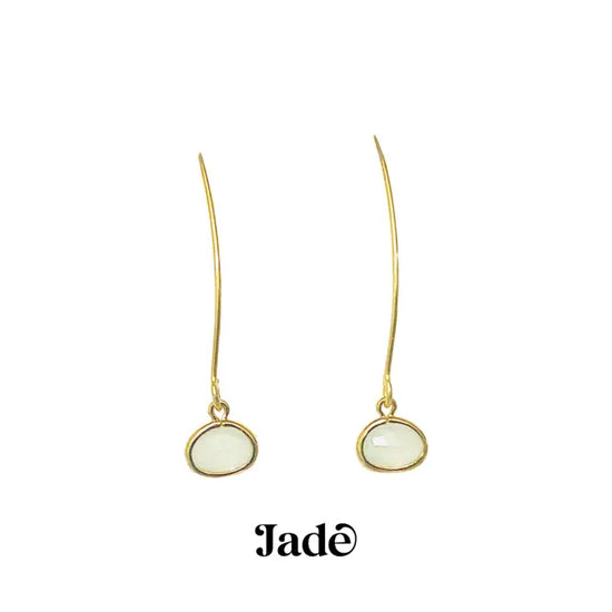 Energy Stone Long Drop Earrings (various stone options) Sweetwater Labs