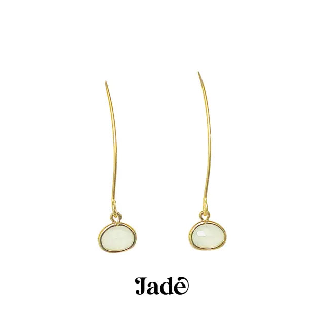 Energy Stone Long Drop Earrings (various stone options) Sweetwater Labs