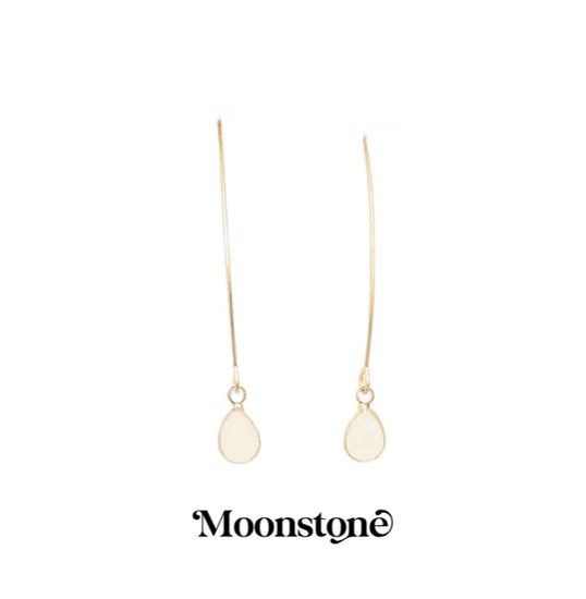 Energy Stone Long Drop Earrings (various stone options) Sweetwater Labs