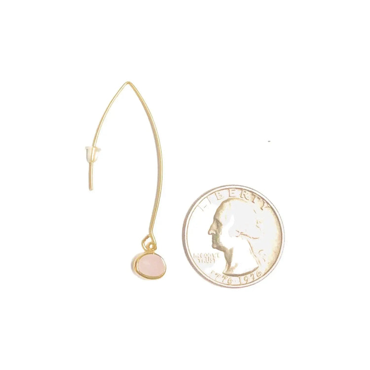 Energy Stone Long Drop Earrings (various stone options) Sweetwater Labs