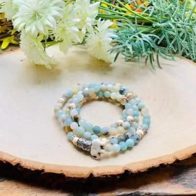 Energy Stone Wrap Bracelet/ Necklace (Amazonite) Sweetwater Labs