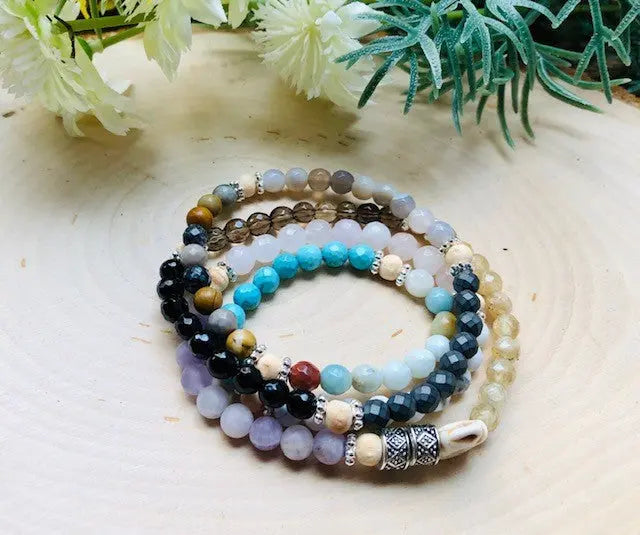Energy Stone Wrap Bracelet/ Necklace (Multi-Stone) Sweetwater Labs