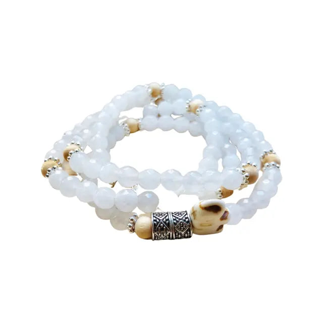Energy Stone Wrap Bracelet/ Necklace (Moonstone) Sweetwater Labs