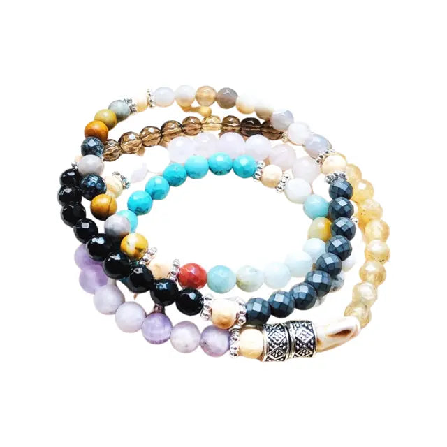 Energy Stone Wrap Bracelet/ Necklace (Multi-Stone) Sweetwater Labs
