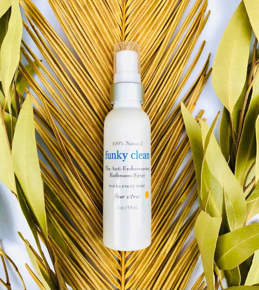 FUNKY CLEAN. 100% Natural Anti-embarrassing Bathroom Spray.  Be kind and spray. 2 pack Sweetwater Labs