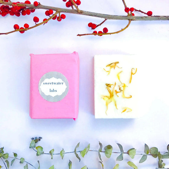 GOAT'S MILK SOAPS (GRAPEFRUIT). Ultra hydrating. Clean smell of fresh grapefuit 4 pack Sweetwater Labs