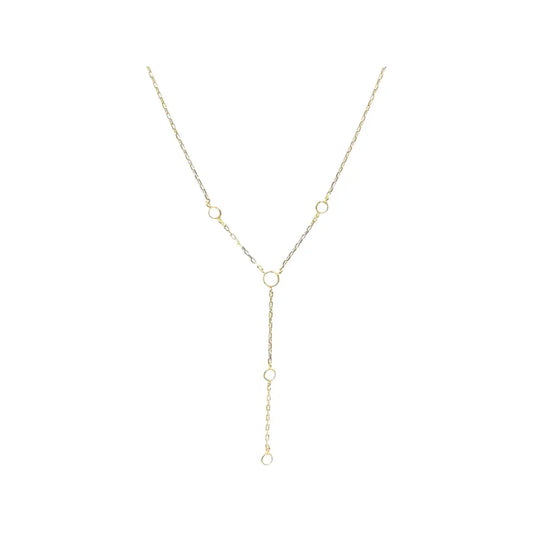 Gold Drop Y with Opals Necklace Sweetwater Labs