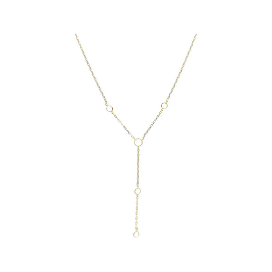Gold Drop Y with Opals Necklace Sweetwater Labs