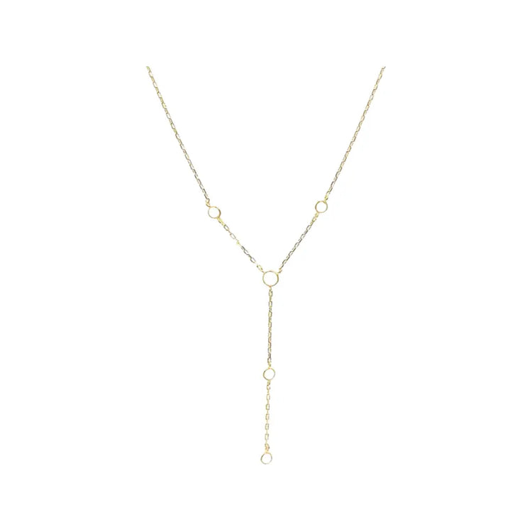 Gold Drop Y with Opals Necklace Sweetwater Labs