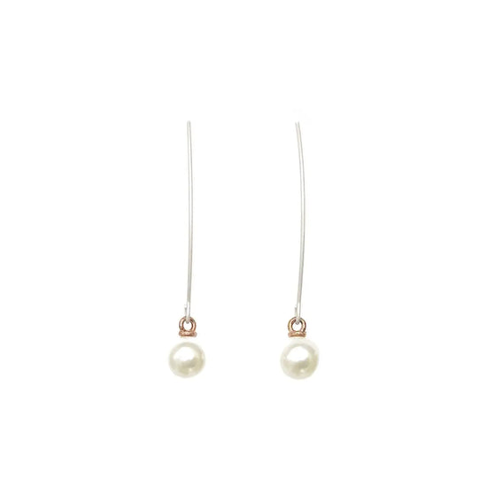 Long Drop Pearl Earrings Sweetwater Labs