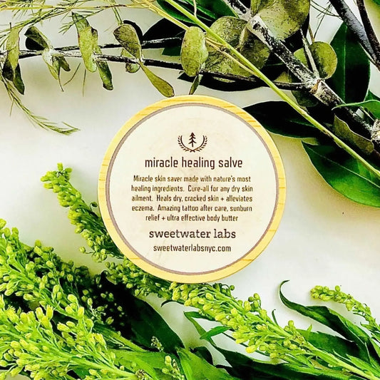 MIRACLE HEALING SALVE, Mint. Instantly relieves dry skin + + other skin irriations Sweetwater Labs