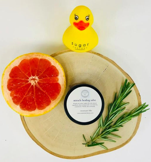 Miracle Healing Salve, Grapefruit. Made with nature's most healing ingredients. Instantly relieves dry skin Sweetwater Labs