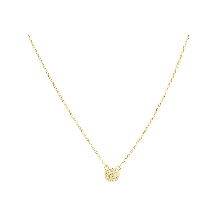 Petite Crystal Circle Necklace (sterling silver or 16K gold) Sweetwater Labs