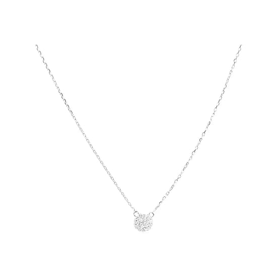 Petite Crystal Circle Necklace (sterling silver or 16K gold) Sweetwater Labs