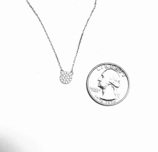 Petite Crystal Circle Necklace (sterling silver or 16K gold) Sweetwater Labs