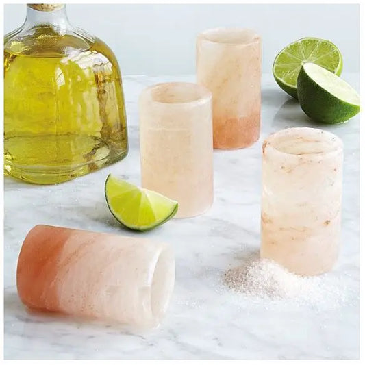 Pure Himalayan Pink Salt Shot Glasses Two-Pack Sweetwater Labs