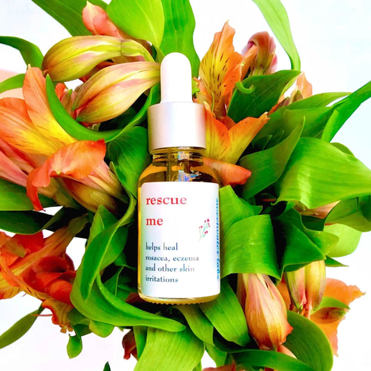 RESCUE ME. Helps heal skin irritations (eczema, rosacea and rash). Relieves itching Sweetwater Labs