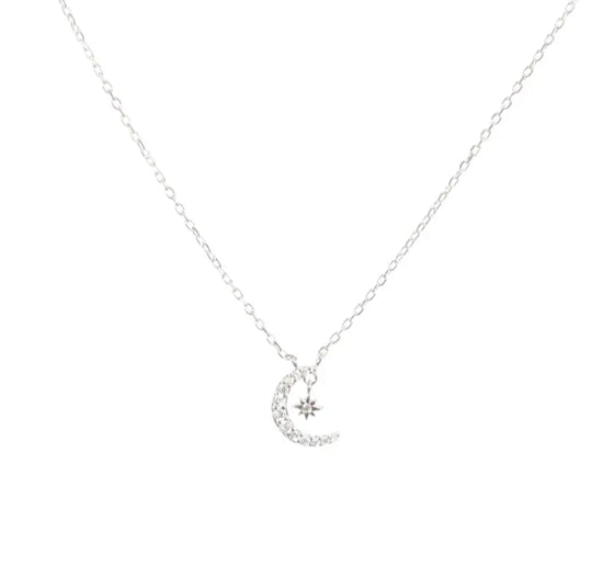 Star Moon Delicate Chain Necklace Sweetwater Labs