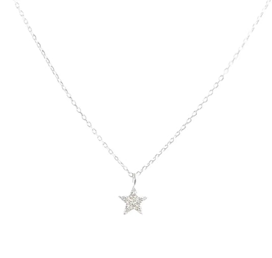 Sterling Silver Single Star Necklace (in silver or gold) Sweetwater Labs