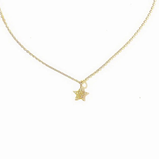 Sterling Silver Single Star Necklace (in silver or gold) Sweetwater Labs