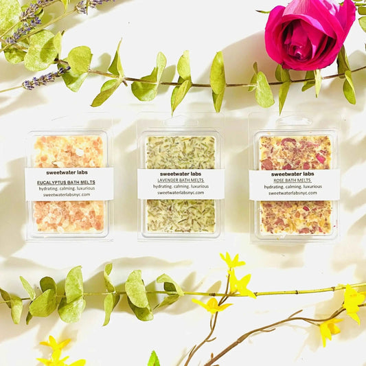ULTRA HYDRATING BATH MELTS. Immerse yourself in super hydrating luxurious bath Sweetwater Labs