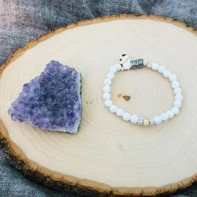White Lava Stone/Essential Oil Bracelet Sweetwater Labs