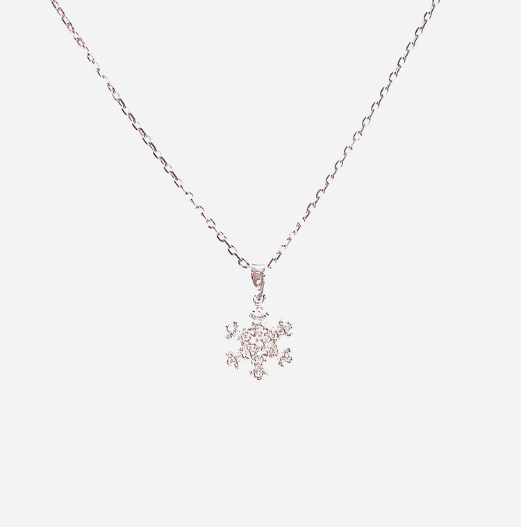 Silver Snowflake Silver Necklace Sweetwater Labs