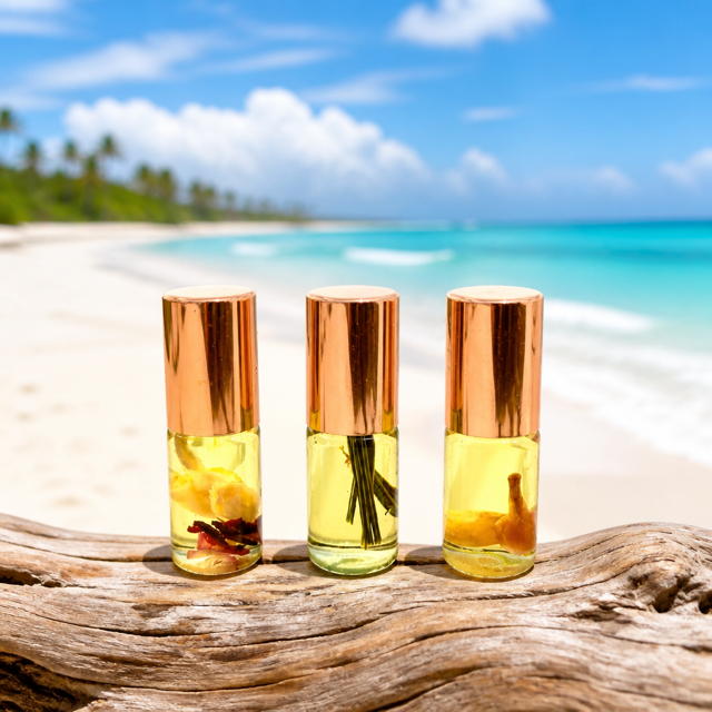 MINI PERFUME TRIO. 100% Natural flower infused perfume. You choose scents - Sweetwater Labs