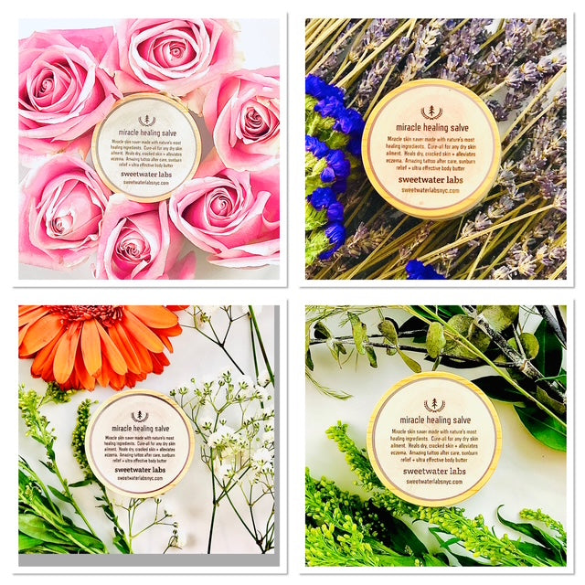 NEW! Miracle Salve 4 Pack.  A must-have for any household! Instant extreme dry skin relief! - Sweetwater Labs