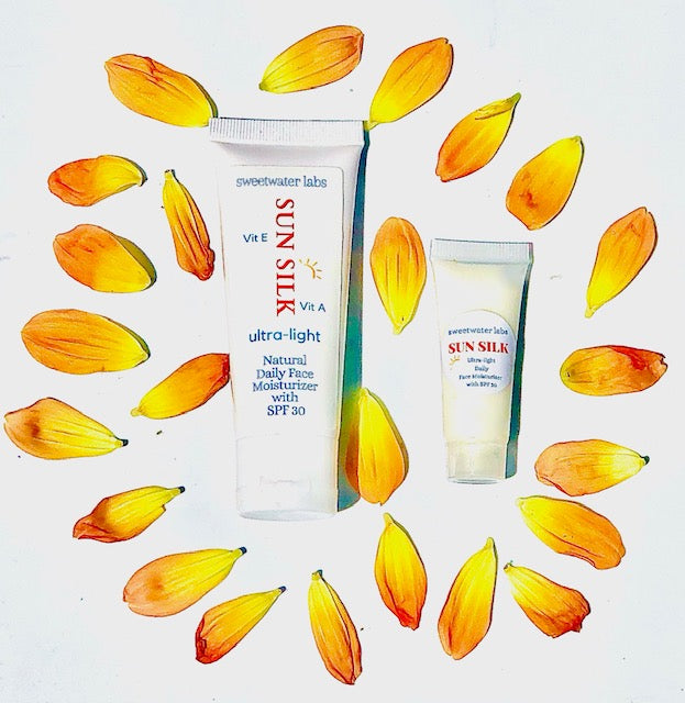 NEW! SUN SILK. Light Daily Moisturizer with Healthy Ingredients + 30 SPF Sweetwater Labs