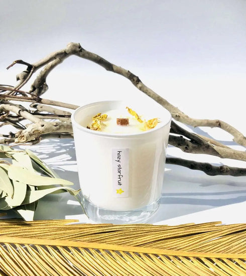 10 oz Hazy Starfruit. Eco-friendly, 100% Natural, Wood-Wick Candle Sweetwater Labs