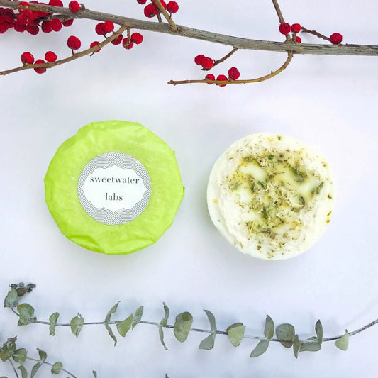 2-SIDED GOAT'S MILK LOOFAH SOAP (SANDALWOOD). Ultra hydrating, beautiful woodsy/musky scent 4 pack Sweetwater Labs